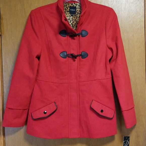 Rampage Jackets & Blazers - Rampage beautiful red peacoat size large NWT
